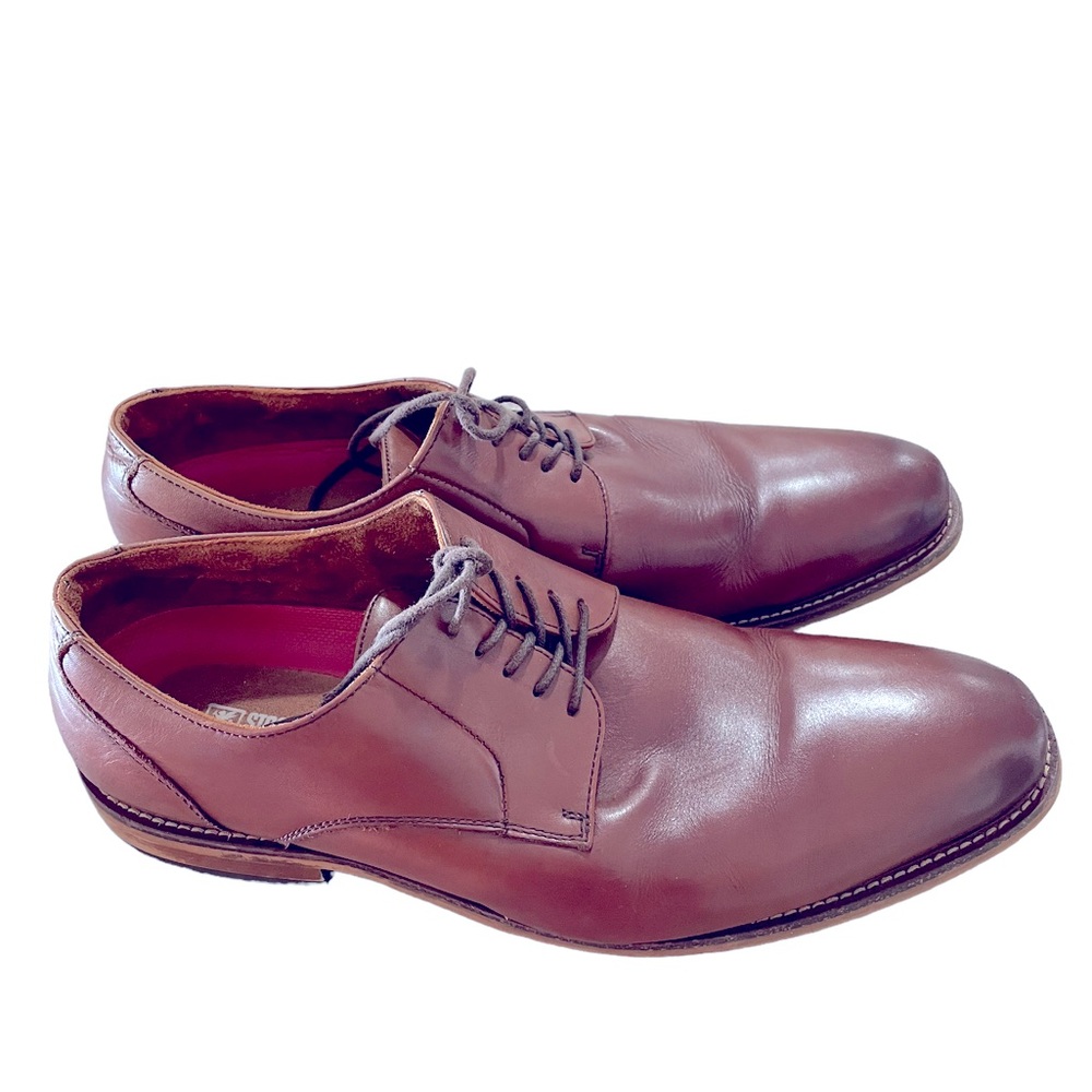Stacy Adams Marlton Redzone Collection Men's Brown Leather Oxfords - Size 12W